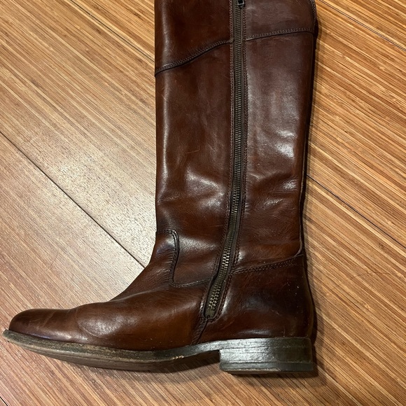Frye Melissa riding boots | Redwood Brown | size 7.5 Extended Calf - Picture 5 of 7